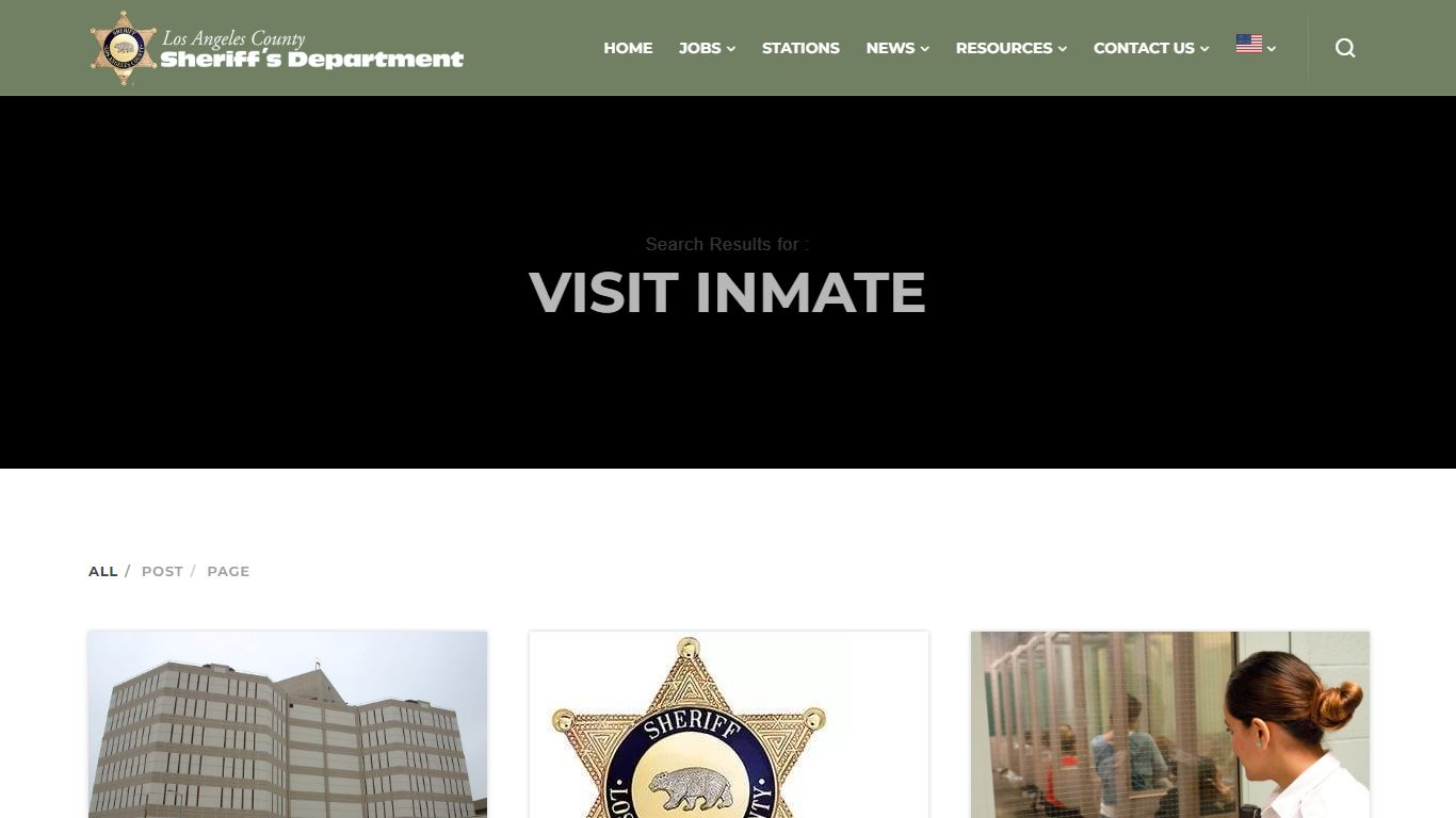 Visit inmate - Los Angeles County Sheriff's Department