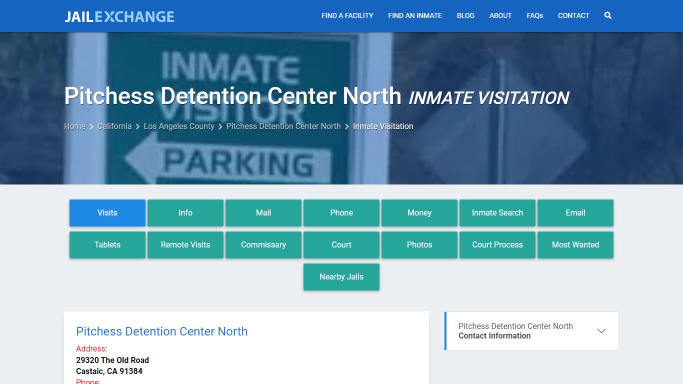 Inmate Visitation - Pitchess Detention Center North, CA - Jail Exchange